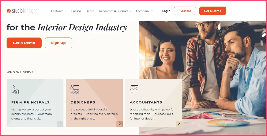 Studio Designer is a business management platform used by interior designers