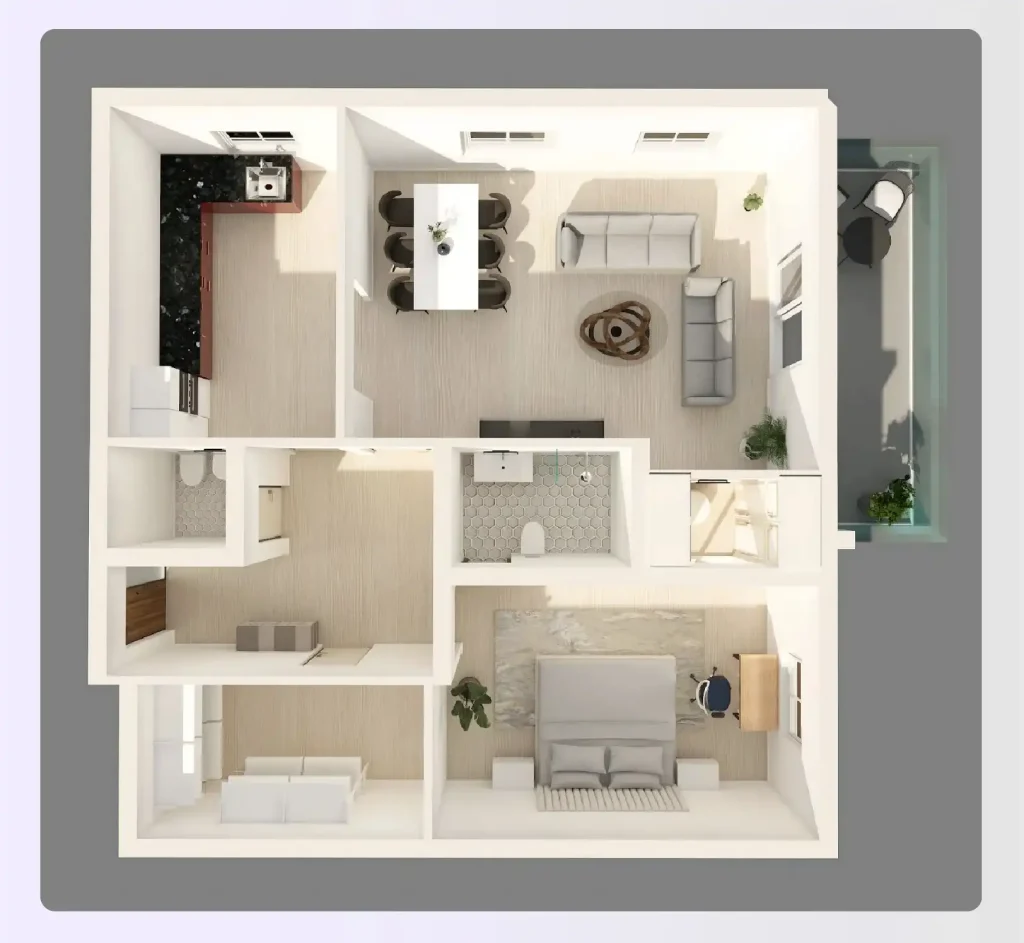 1-bedroom house plan design in Foyr 1-bedroom house plan design in Foyr