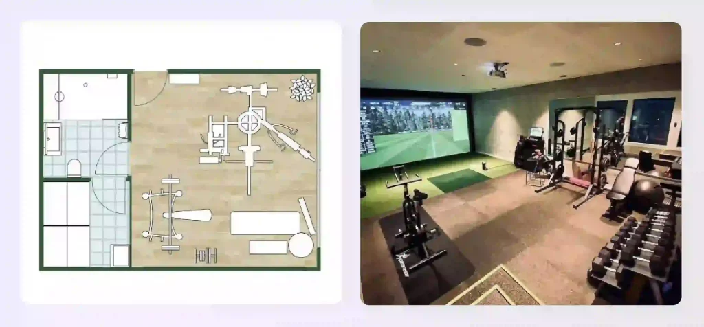 A wellness focused basement floor plan