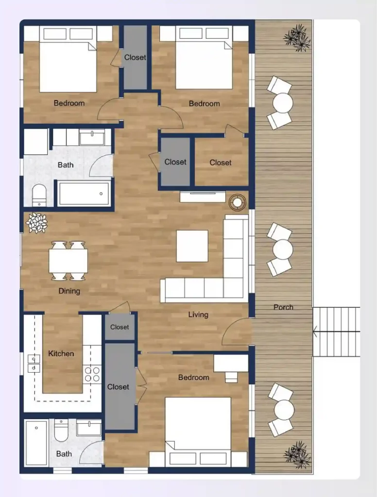 Luxury container house plan design with modern interiors
