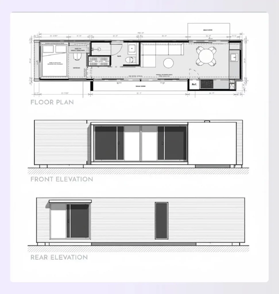 Smart 20ft container house office guest design