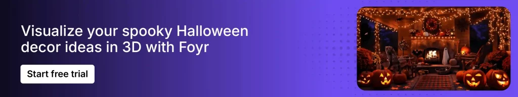Try various Halloween decor ideas with Foyr