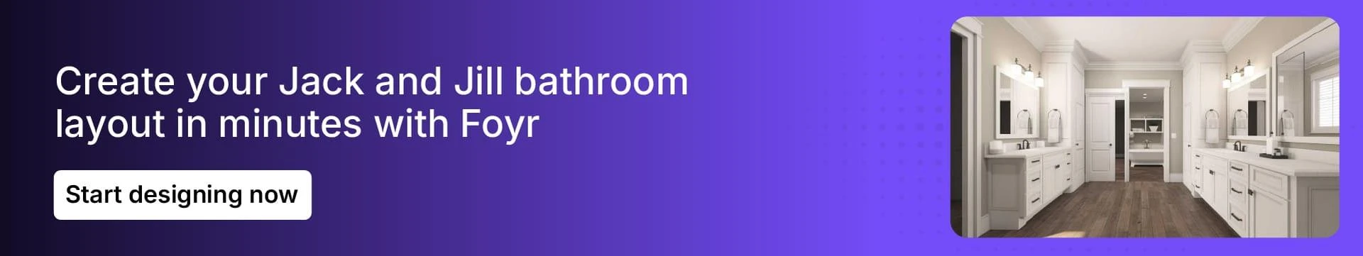 Use Foyr to create 3D renders of bathroom designs