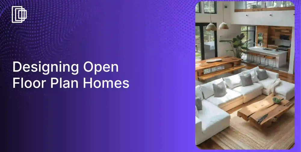 open floor plan homes