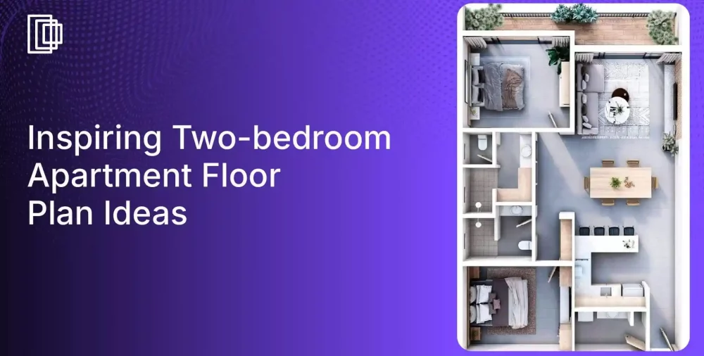 two-bedroom apartment floor plan