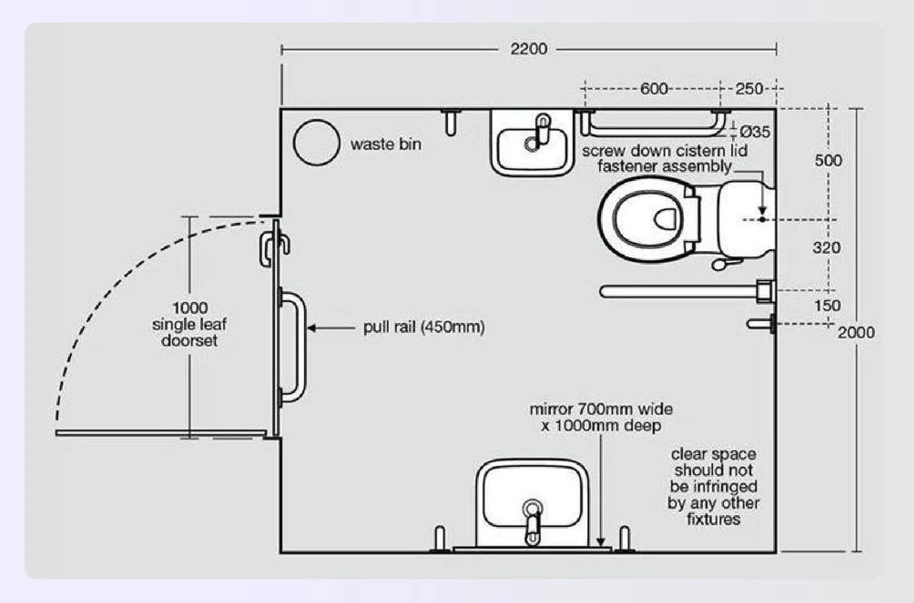 A bathroom with the toilet positioned in the corner A bathroom with the toilet positioned in the corner