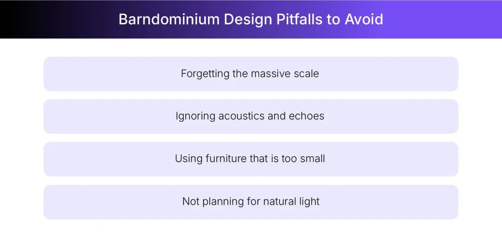 Barndo design mistakes you should avoid