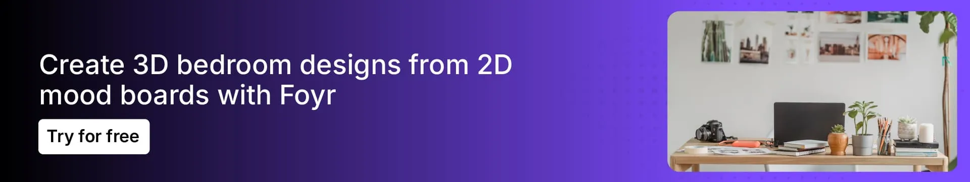 Foyr Neo 3D rendering feature for interior design