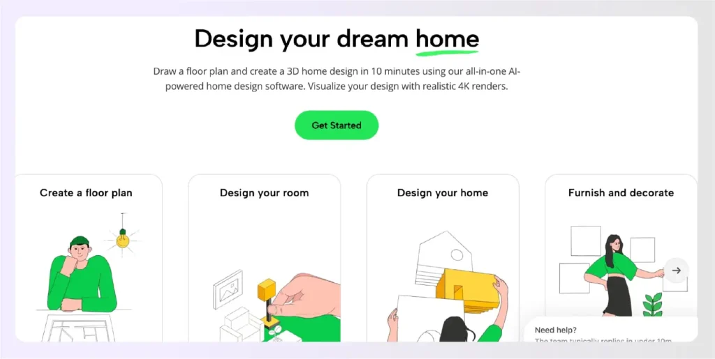 Planner 5D showing cross-platform 2D3D design interface with mobile and desktop views
