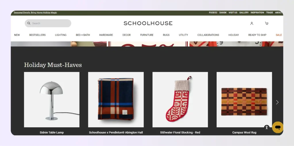 Schoolhouse Black Friday sale on retro lighting