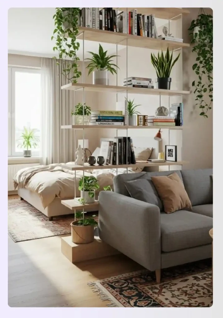 Studio apartment room divider