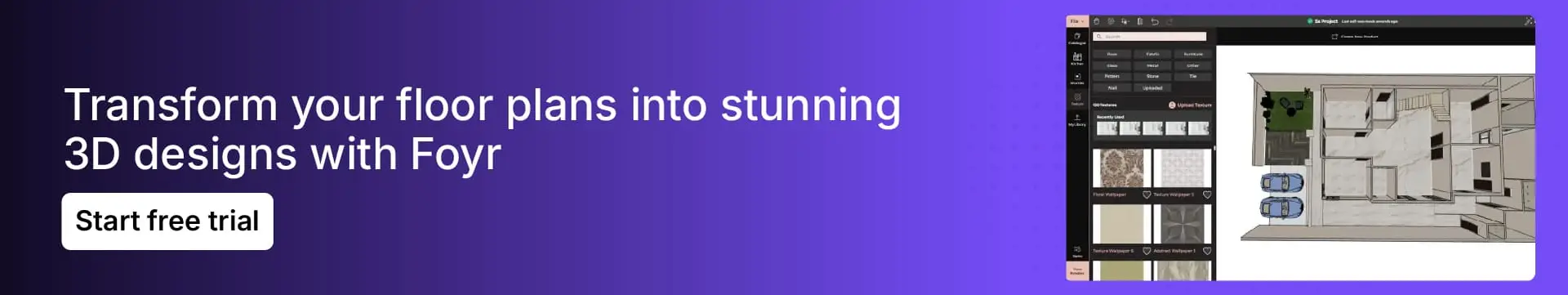 Use Foyr to create impressive 3D interior design