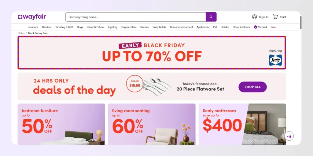 Wayfair Black Friday deals up to 70% off Wayfair Black Friday deals up to 70% off