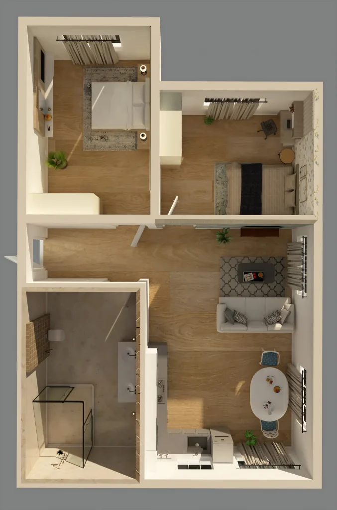 Edit this wheelchair accessible floor plan in Foyr Edit this wheelchair accessible floor plan in Foyr