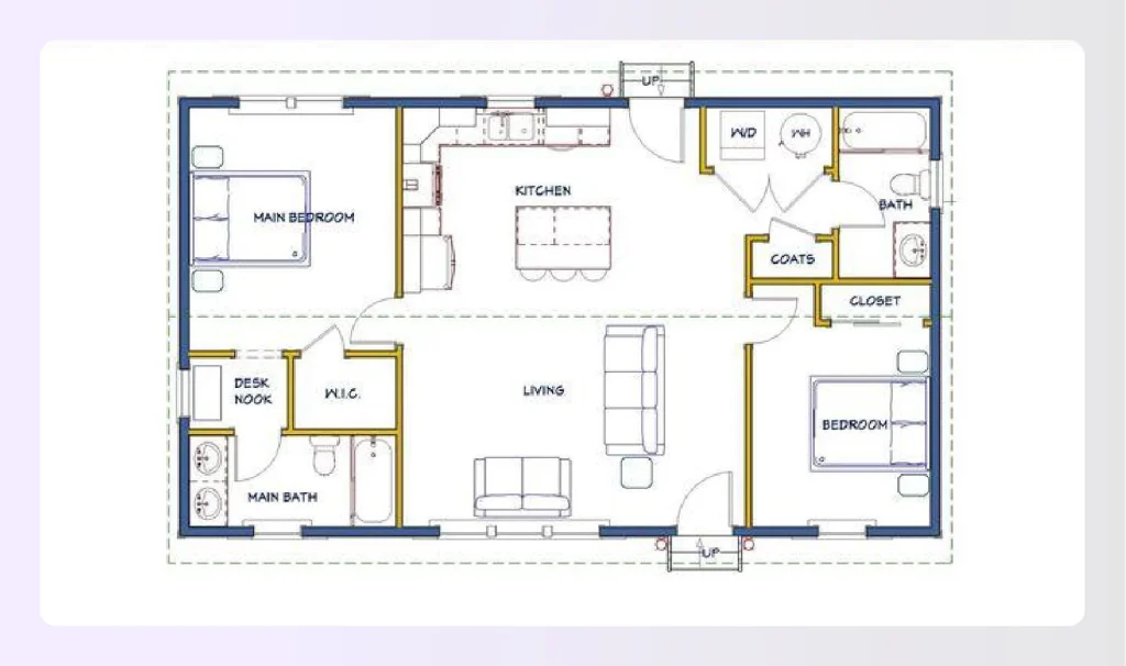Ranch style house plan 1000 sq ft and under Ranch style house plan 1000 sq ft and under