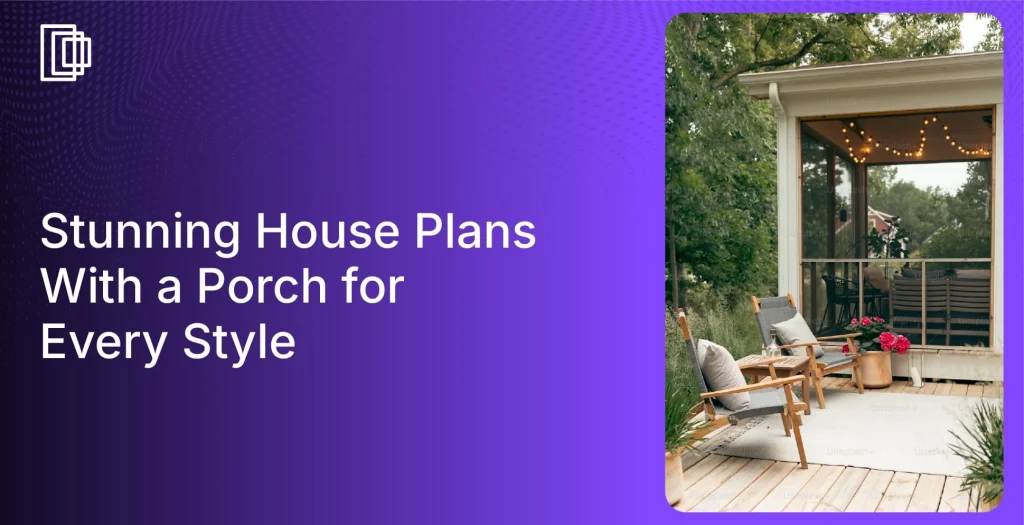 Create 3D renders of house plans with porch using Foyr