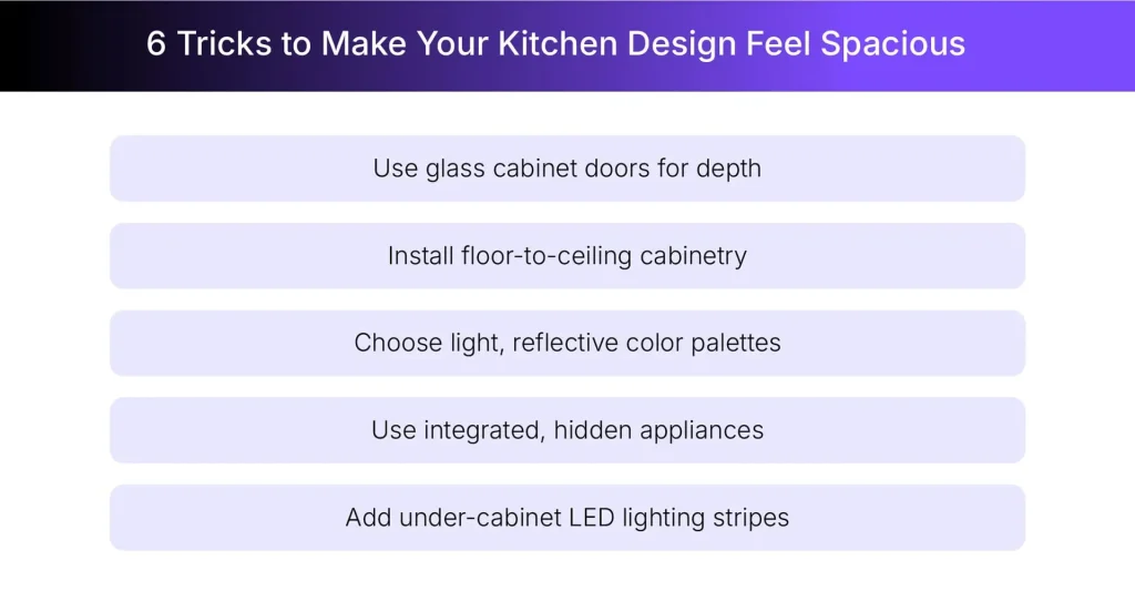 How to make small kitchen layouts feel spacious