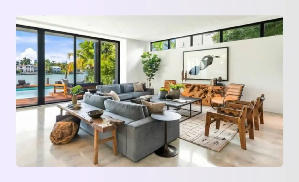 Modern rustic eclectic style interior design setup Modern rustic eclectic style interior design setup