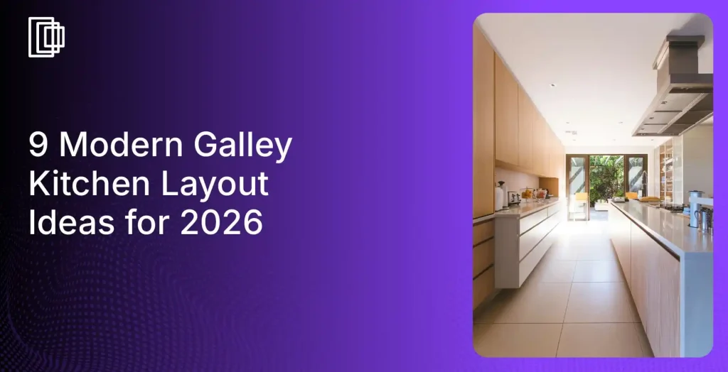 Create 3D renderings of galley kitchen layout design with Foyr Neo