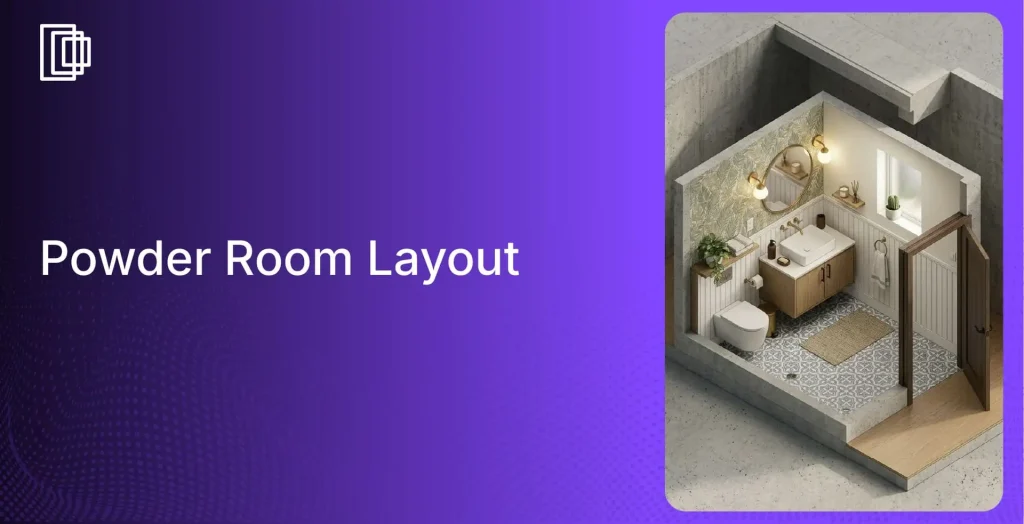 Floor plans for powder rooms