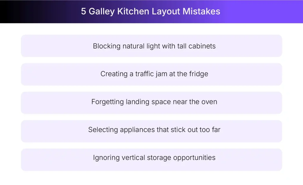 Galley kitchen idea mistakes you must avoid