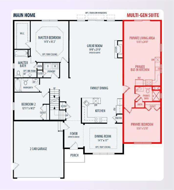 Standalone ADU retirement house plan for multi-gen living Standalone ADU retirement house plan for multi-gen living