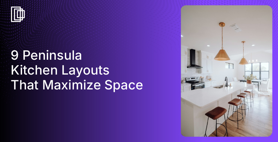Use Foyr to create impressive peninsula kitchen layouts