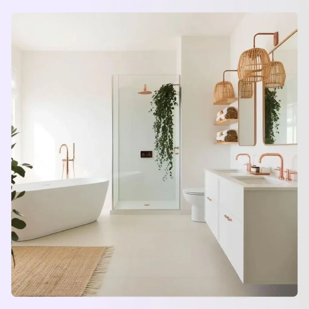 Floor plan emphasizing a floating vanity and open floor area Floor plan emphasizing a floating vanity and open floor area