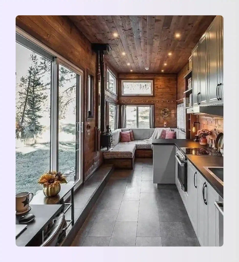 Wide-body luxury tiny home with full-size kitchen Wide-body luxury tiny home with full-size kitchen