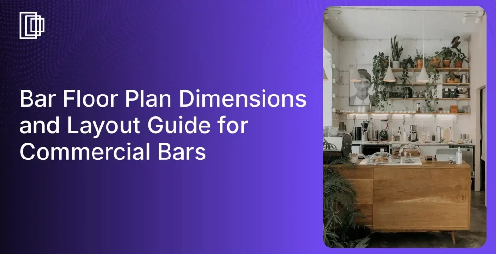 Use Foyr Neo to design a bar floor plan with ADA clearances and service zone validation