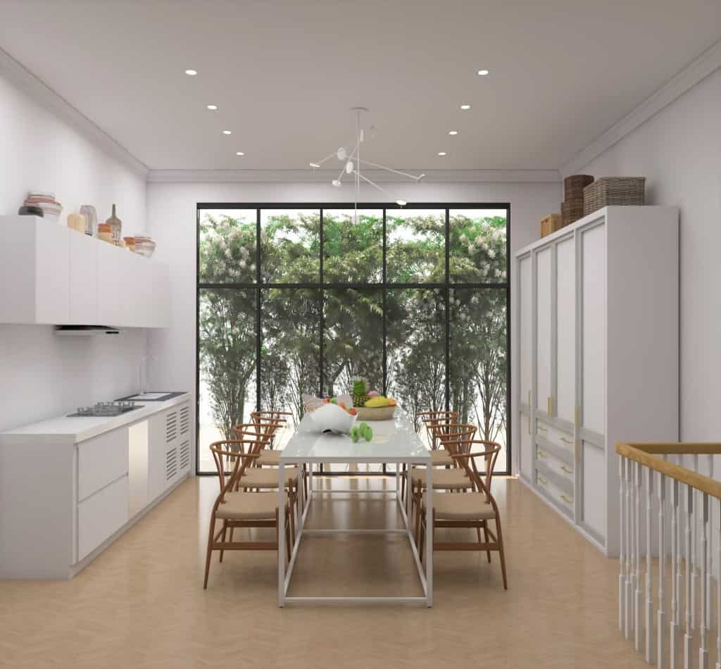 zen minimal contemporary kitchen - foyr