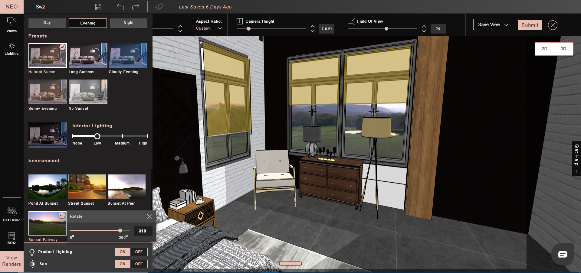 Simple Auto Lighting controls – get the perfect lighting for your render with a few clicks
