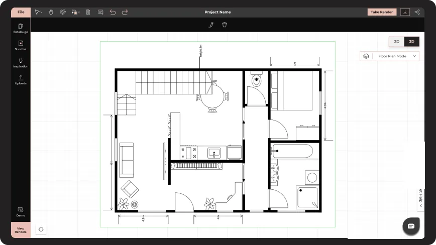 Trace walls, doors, and windows