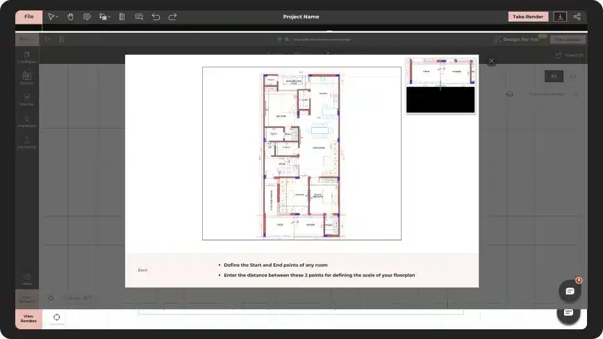 Import your floor plan