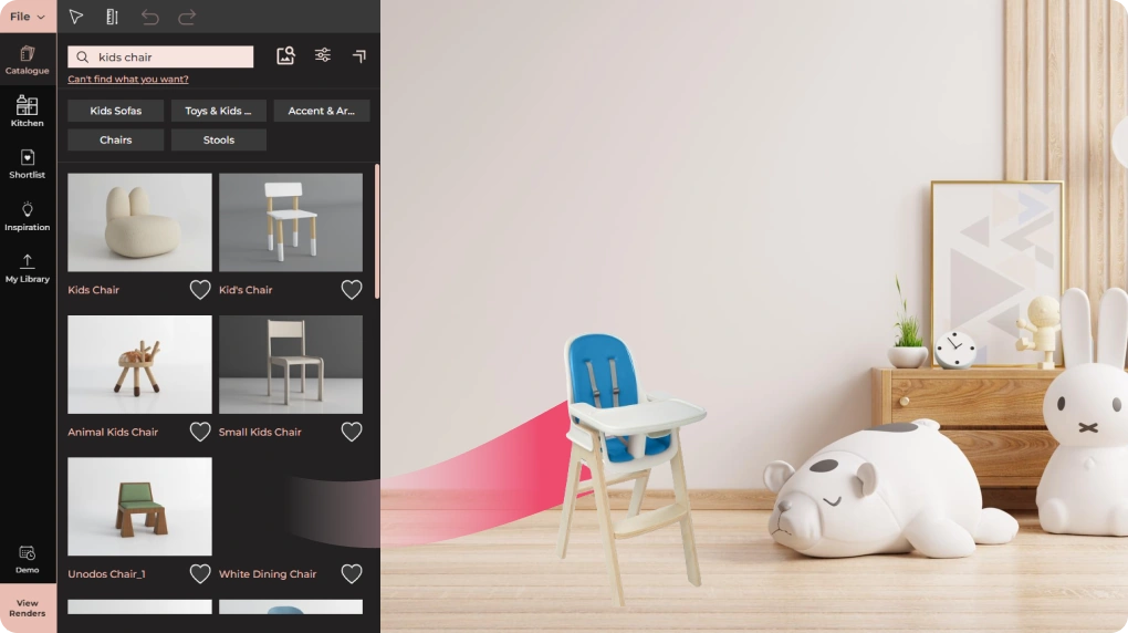 Drag and drop 3D models