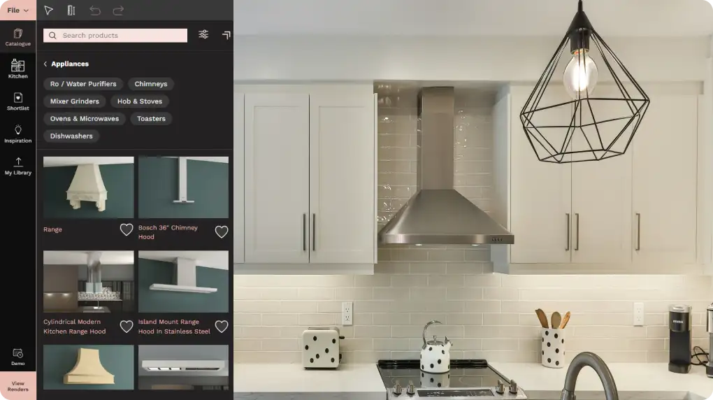 Select a Kitchen Template