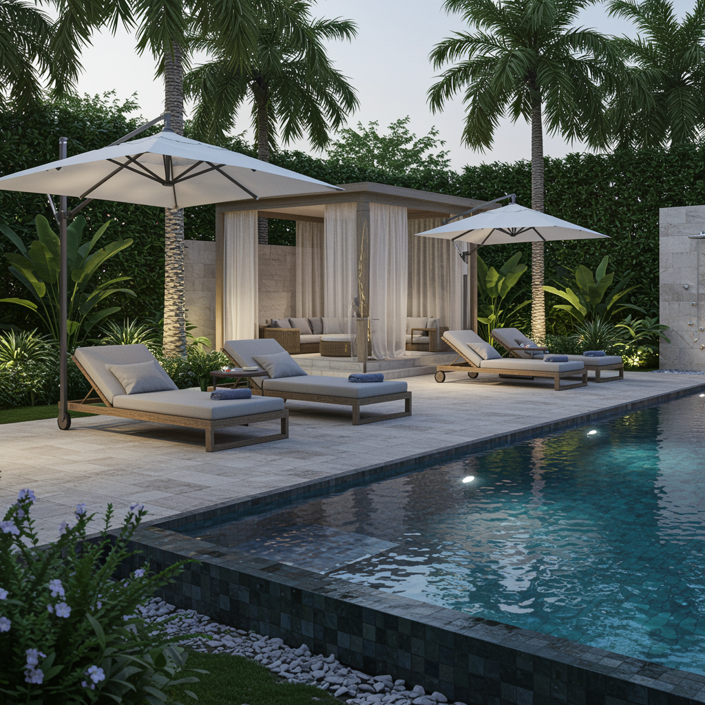 Luxury Poolside Landscape Design
