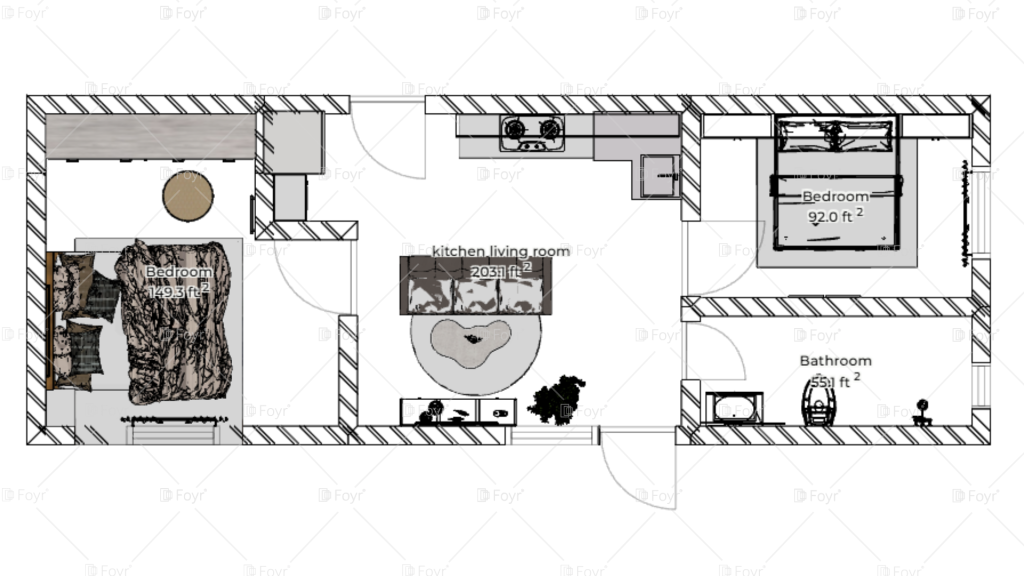 Compact 2-Bedroom Tiny Home