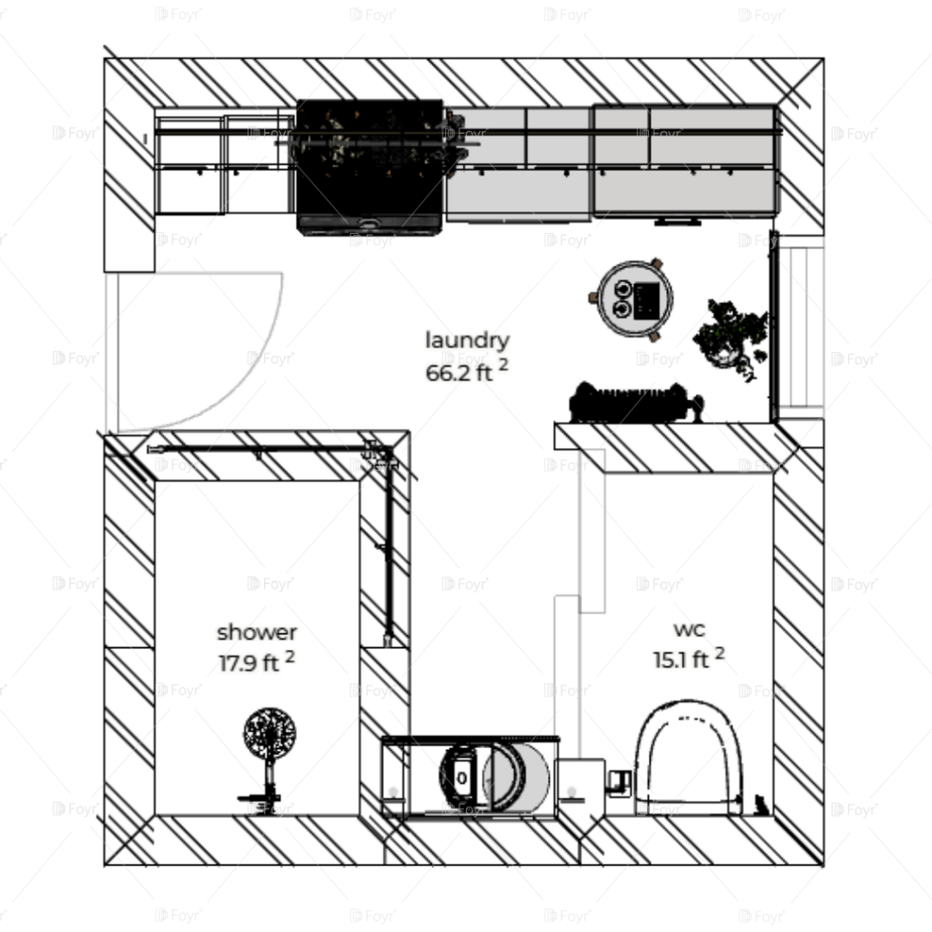 Bathroom laundry combo