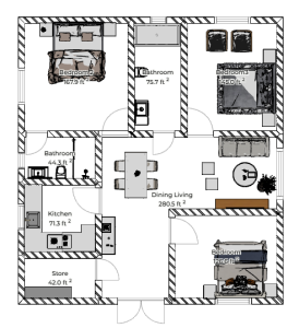 3 Bedroom Compact Home