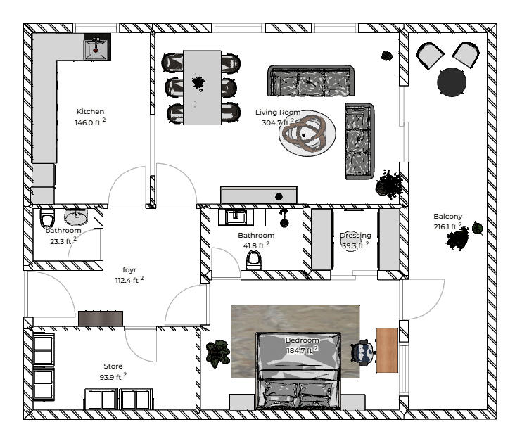 Modern Residential Flat