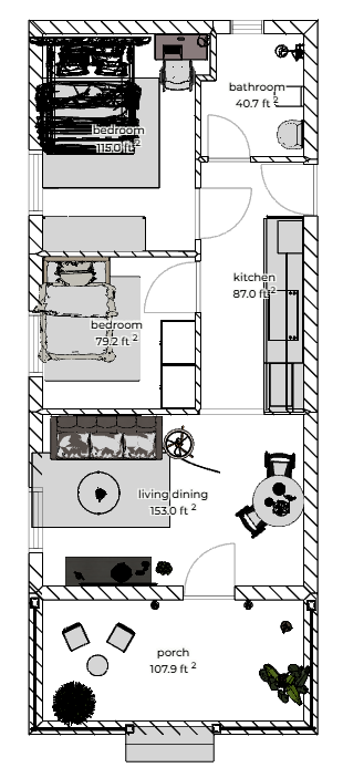 Modern Minimal Living Home